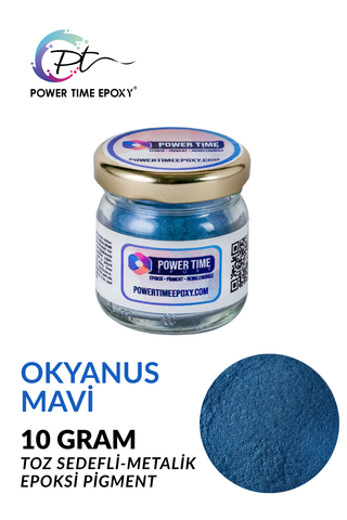 SEDEFLİ METALİK PİGMENT/ OKYANUS MAVİSİ / 10 gram