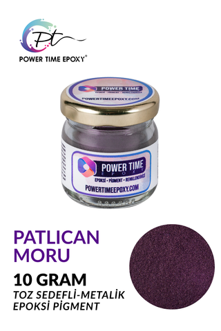 SEDEFLİ METALİK PİGMENT/ PATLICAN MORU / 10 gram