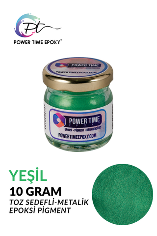 PEARL-SOLID METALLIC PIGMENT / GREEN / 10 grams 