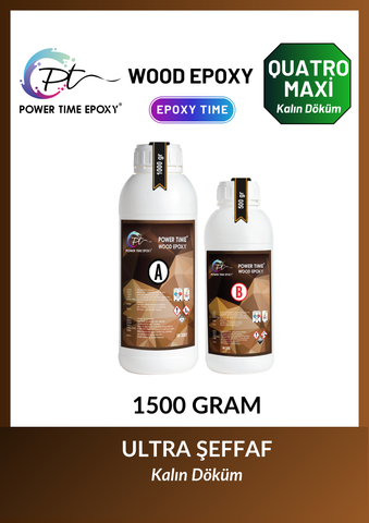 WOOD EPOXY QUATRO MAXİ/ 1500 gram KALIN DÖKÜM