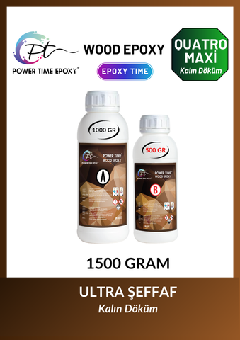 WOOD EPOXY QUATRO MAXI / 1500 grams THICK CASTING 