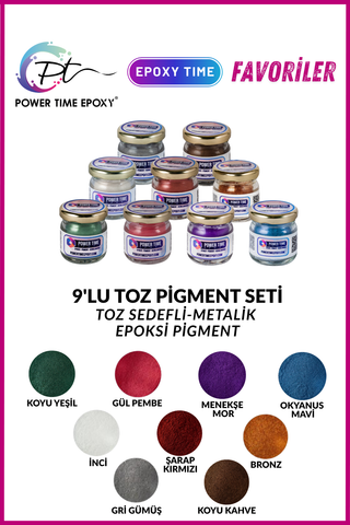 21-PIECE ADVANTAGE POWDER PEARL PIGMENT PAINTING SET 