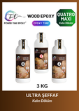 WOOD EPOXY QUATRO MAXİ/ 3 KG KALIN DÖKÜM