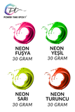 4'LÜ NEON SIVI PİGMENT BOYA SETİ/ FUŞYA/ SARI/ TURUNCU/ YEŞİL