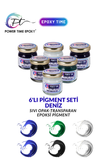LIQUID PIGMENT PAINT SET OF 6 / SEA SET / 30 * 6 Total 180 grams 