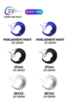 LIQUID PIGMENT PAINTING SET OF 6 / WHITE - BLACK - PARLIAMENT BLUE / 30 * 6 Total 180 grams 