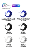 LIQUID PIGMENT PAINTING SET OF 6 / WHITE - BLACK - PARLIAMENT BLUE / 30 * 6 Total 180 grams 