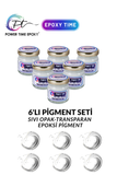 LIQUID PIGMENT PAINT SET OF 6 / WHITE / 30 * 6 Total 180 grams 