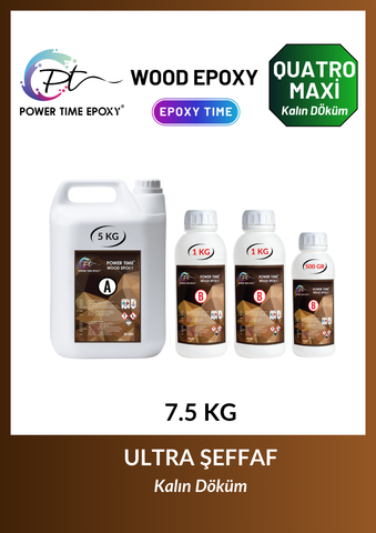 WOOD EPOXY QUATRO MAXİ/ 7.5 kg KALIN DÖKÜM
