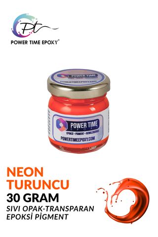 SIVI PİGMENT BOYA/ NEON TURUNCU/ 30 gram
