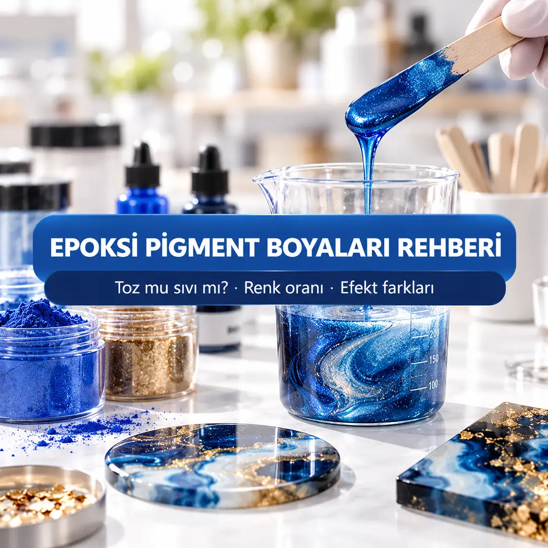 Epoksi Pigment Boyaları Rehberi: Toz (Sedefli/Metalik) mi Sıvı Pigment mi?
