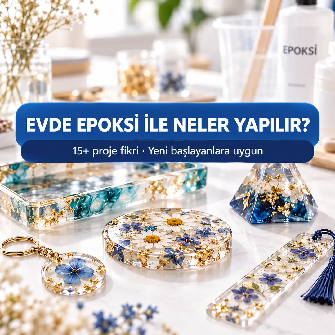 Evde Epoksi Reçine ile Neler Yapılır? 15+ Proje Fikri (Yeni Başlayanlar İçin)