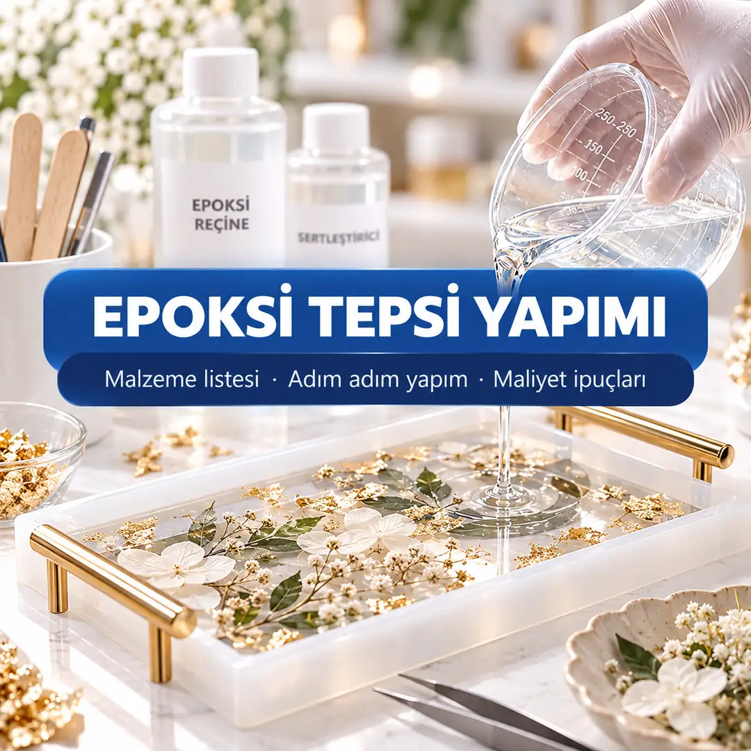 Epoksi Tepsi Yapımı: Kalıptan Kulpa Adım Adım Rehber ve Maliyet